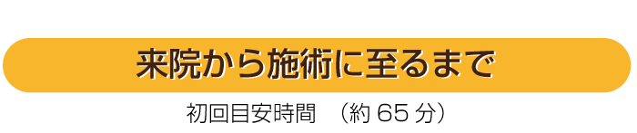 来院から施術に至るまで