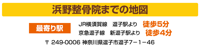 弘明寺整骨院への地図